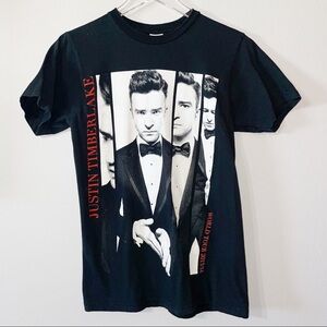 2013 Justin Timberlake World Tour Black Merch Music T-Shirt
